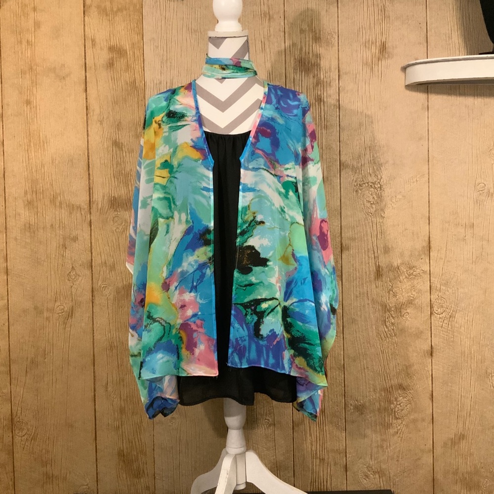 One of a Kind Painted Lady Peta Kimono